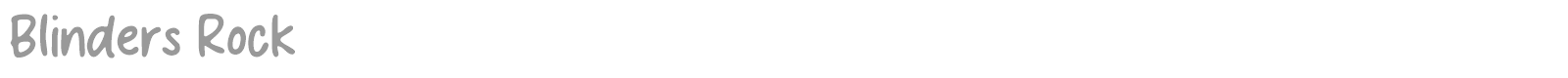 Blinders Rock font preview